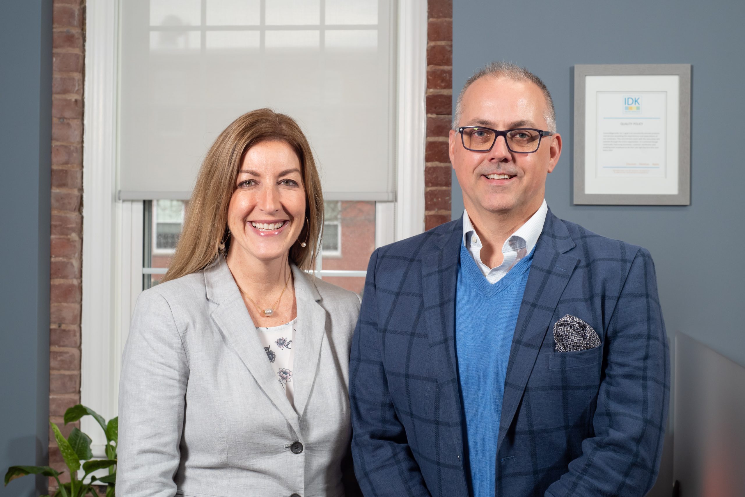 IDK_groups_178 Jen Mayes and Terry Fisher, owners of IDK, Inc.