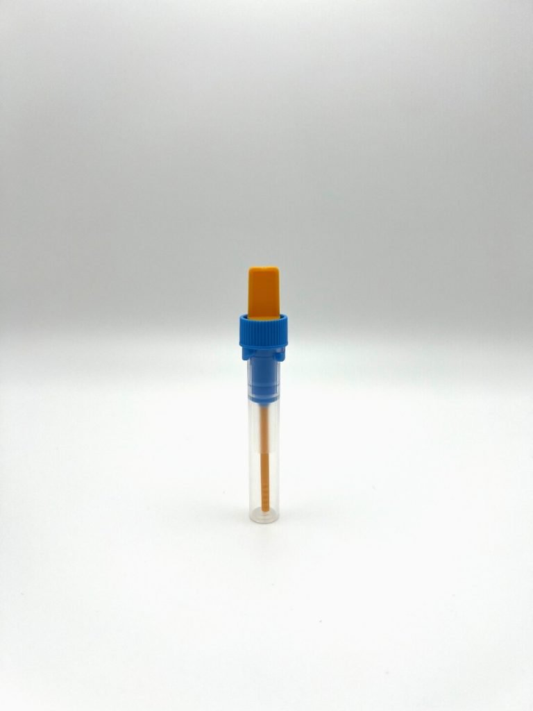 The IDK Stool Collection Tubes standing against a white background.