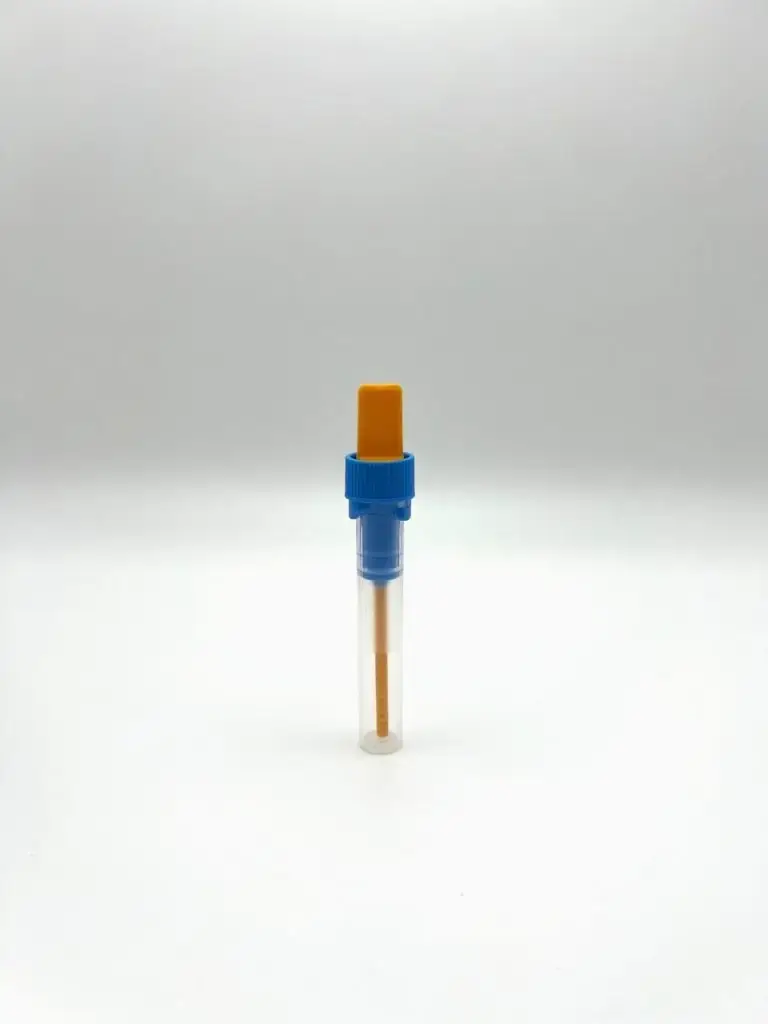 The IDK Stool Collection Tubes standing against a white background.