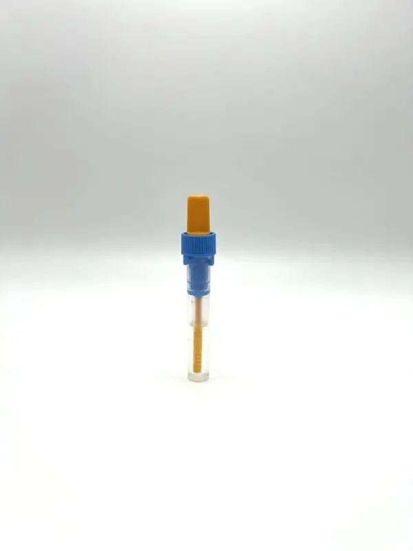 The IDK Extract® Stool Sample Collection Tubes standing against a white background.