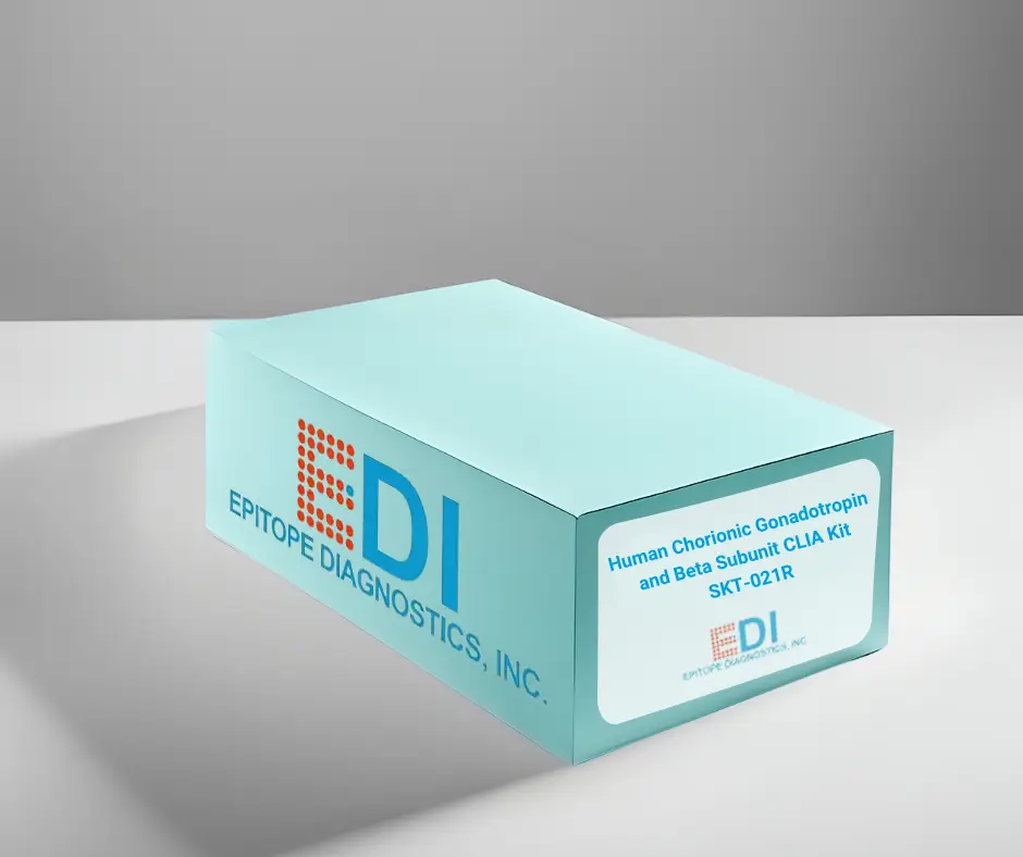 The The Human Chorionic Gonadotropin + Beta Subunit CLIA Kit box.