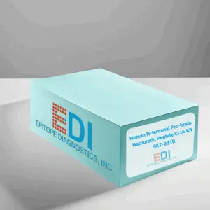 The Human N-terminal Pro-brain Natriuretic Peptide CLIA Kit box.