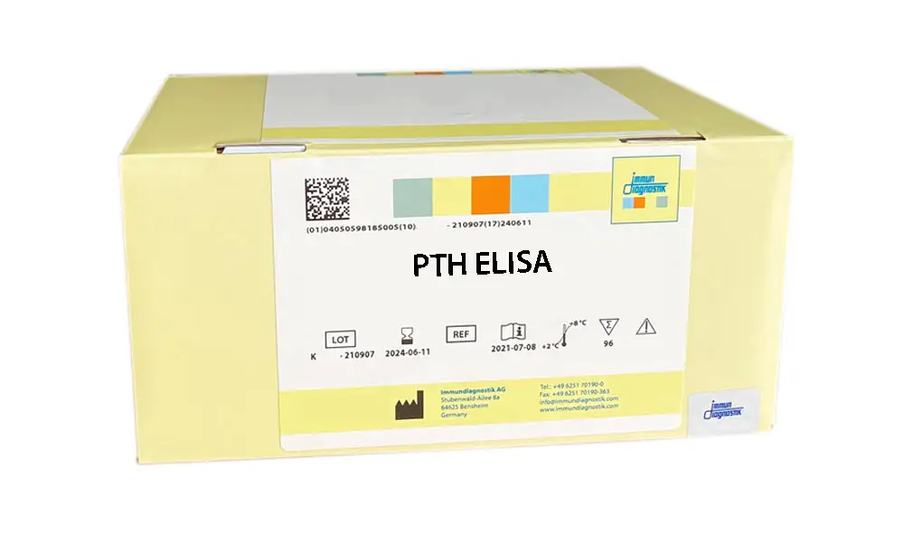 The PTH ELISA kit box.